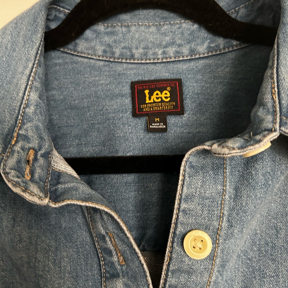 Lee Denim Long Sleeve Dress - Blue